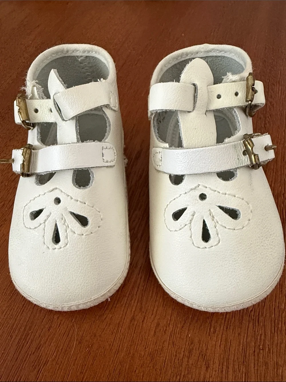 Vintage Baby Deer White Girls' Leather Mary Jane Shoes